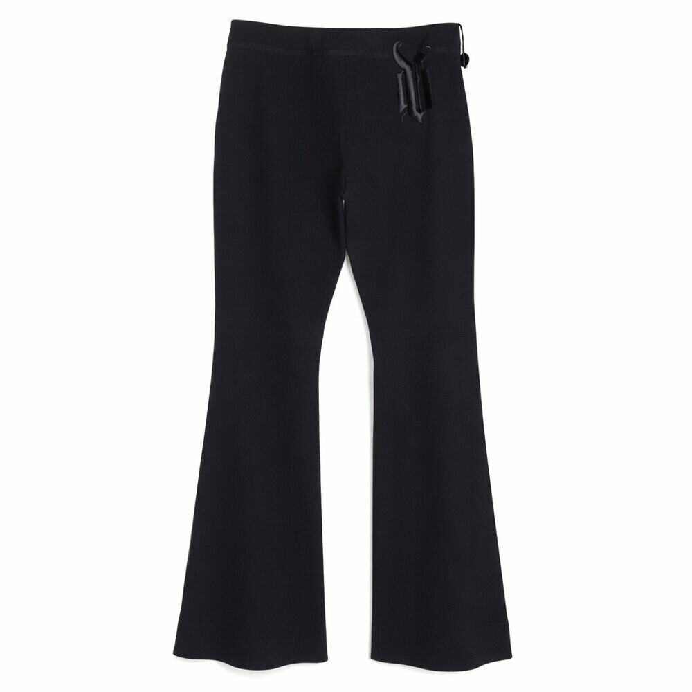 Vintage Gianni Versace Women’s Flare Pants Black Wool Blend
